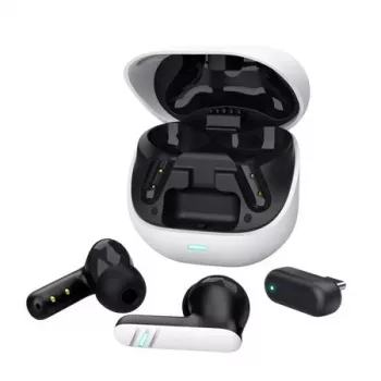 Trust GXT 409 Oxxie auriculares gaming inalámbricos - blanco, True Wireless Stereo (TWS), 100 - 10000 Hz, gaming, 44 g, headset, blanco