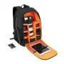 Mochila Puluz PU5011B impermeable negra — bolsa para cámara/accesorios, mochila compacta de protección