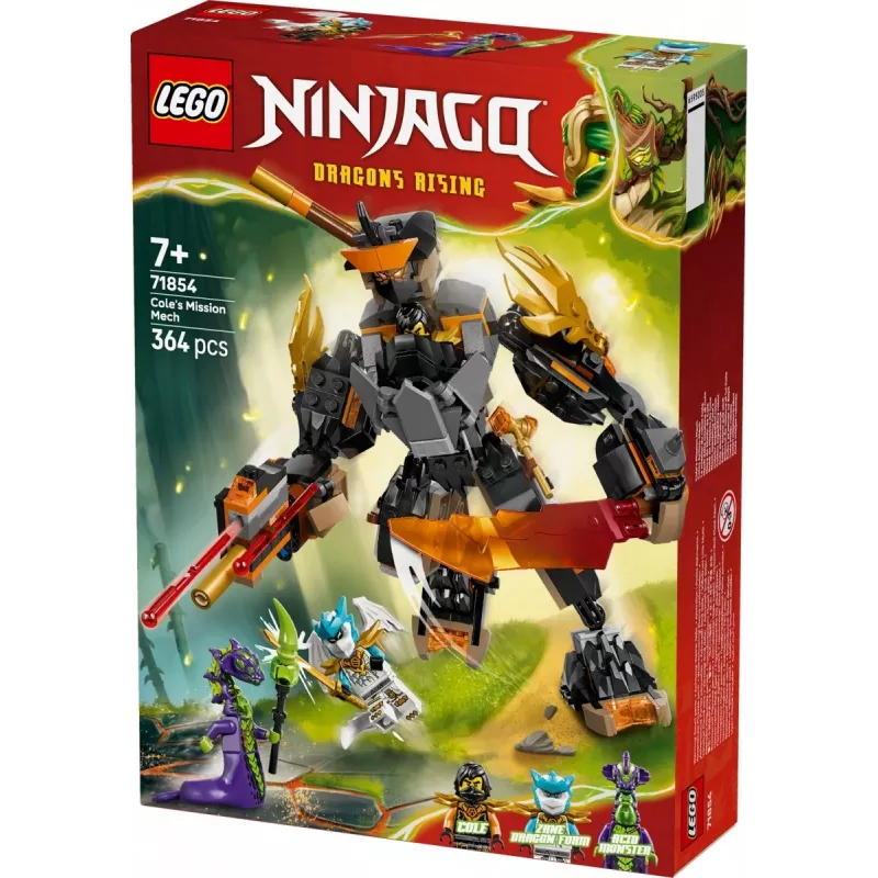 LEGO NINJAGO 71854 Mech de misión de Cole y dragón Zane