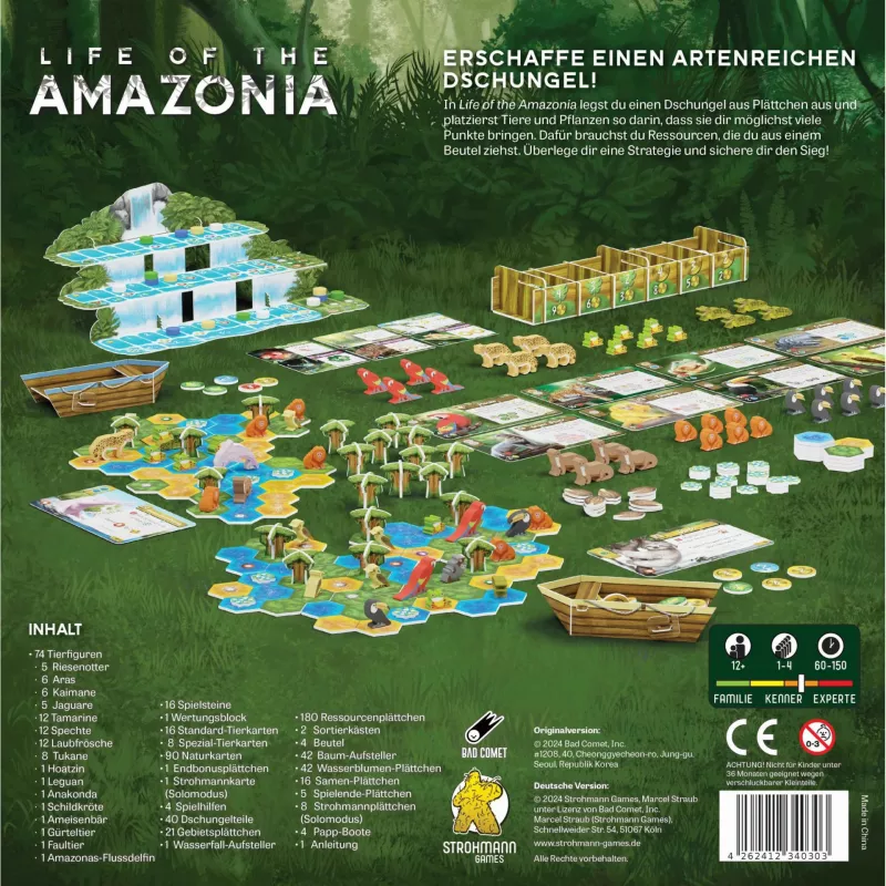 Life of the Amazonia, juego de mesa