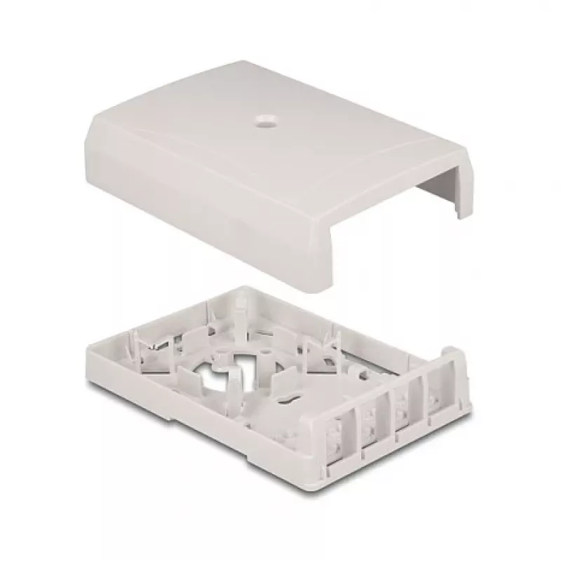 Caja de superficie Keystone DeLOCK 67053, 4 puertos, blanca