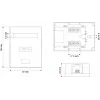 Alantec GN005 caja de conexiones de red, Cat5e, blanca