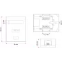 Alantec GN005 caja de conexiones de red, Cat5e, blanca