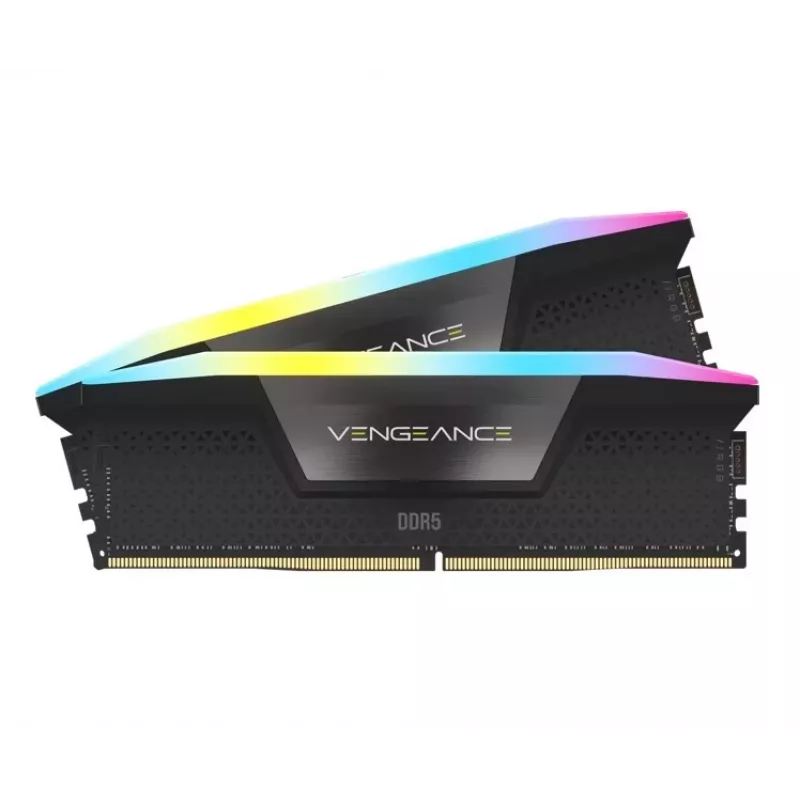 Memoria para PC CORSAIR VENGEANCE RGB 16GB 2x8GB DDR5 DIMM 5200MT/s CL40-40-40-77 1.25V Intel XMP - Negra