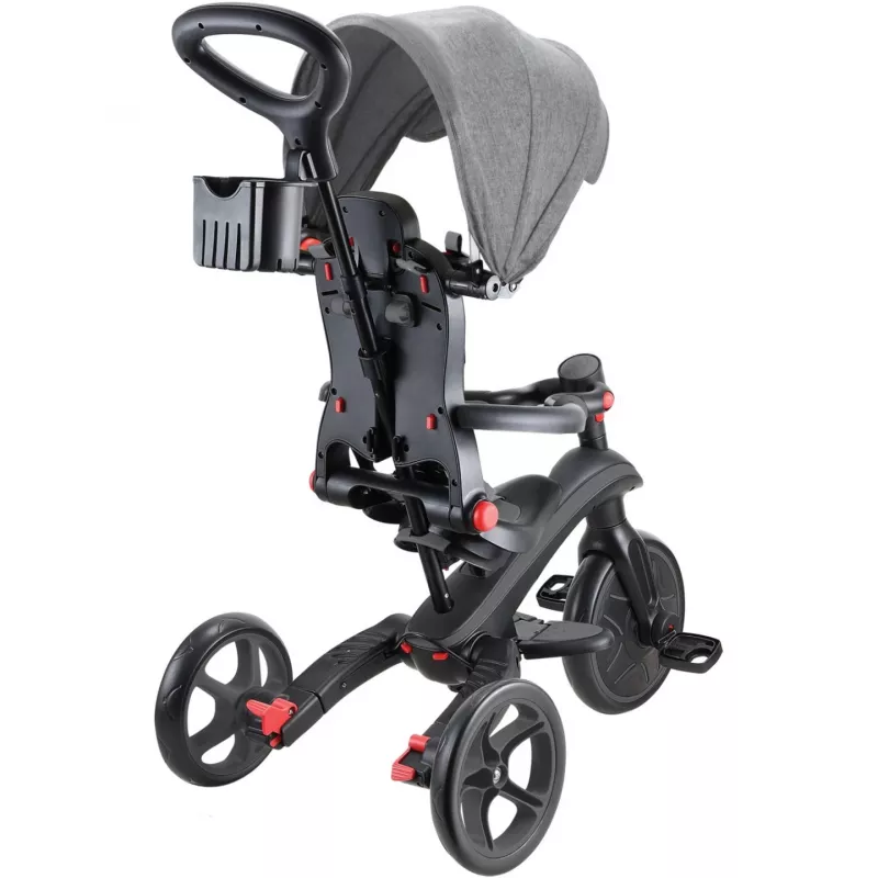 Explorer Trike Foldable 4 en 1, vehículo infantil gris
