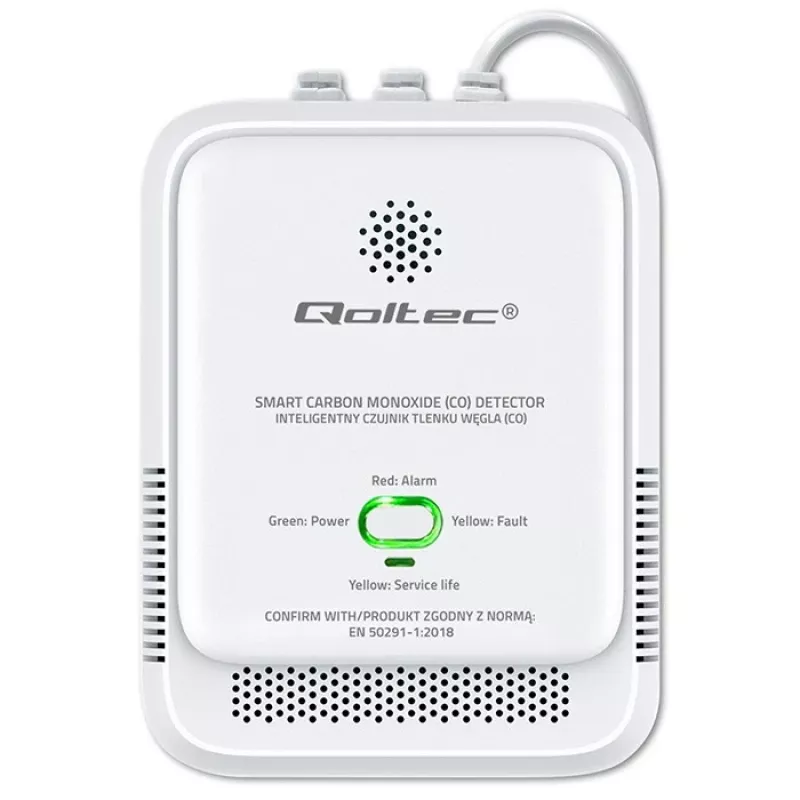 Detector de CO QOLTEC 52576 – sensor de monóxido de carbono, alarma de 85 dB