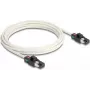 Cable de red DeLOCK conector macho RJ45 a conector macho RJ45 Cat.6A S/FTP 3 m blanco