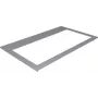 Kindermann Marco de aluminio CablePort flex 4 tomas - Marco para panel de conexión de mesa (7448000012)