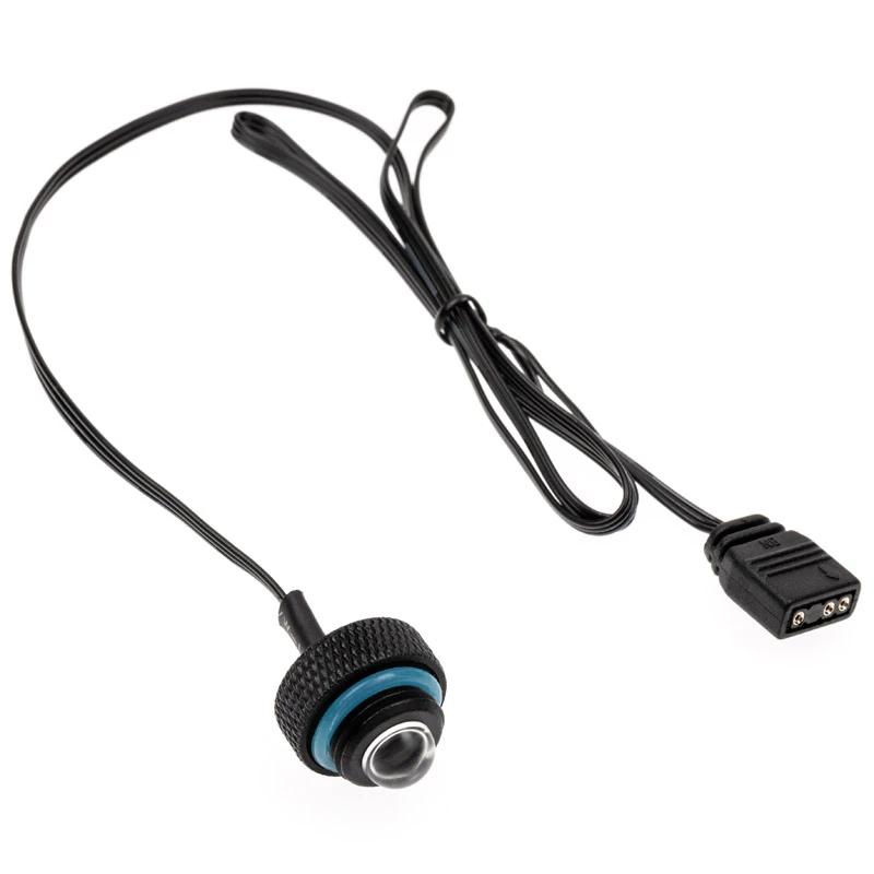 Tapón de cierre XSPC ARGB LED, G1/4, 5V 3Pin - negro