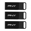 PNY Elite 128 GB USB-C 3.2 Gen 1 memoria USB, pack de 3 (Retail)