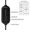 Cargador móvil para coches eléctricos, Type2, 3,5 kW, 5 m