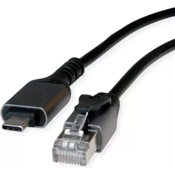 Cable convertidor VALUE USB3.2 Type-C - RJ45 Gigabit Eth. FTP ST/ST 2m - Digital/Datos - Red (12.99.1167)