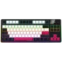 LORGAR KBP70TKLW, teclado gaming mecánico inalámbrico TKL Pro, negro/rojo, distribución EN