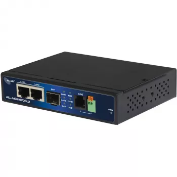 Módem ALLNET ALL-MC116VDSL2 160 Mbit/s 2x RJ45 SFP Negro