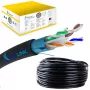 Cable de red Extralink par trenzado CAT6 FTP (F/UTP) V2 exterior 305 m negro