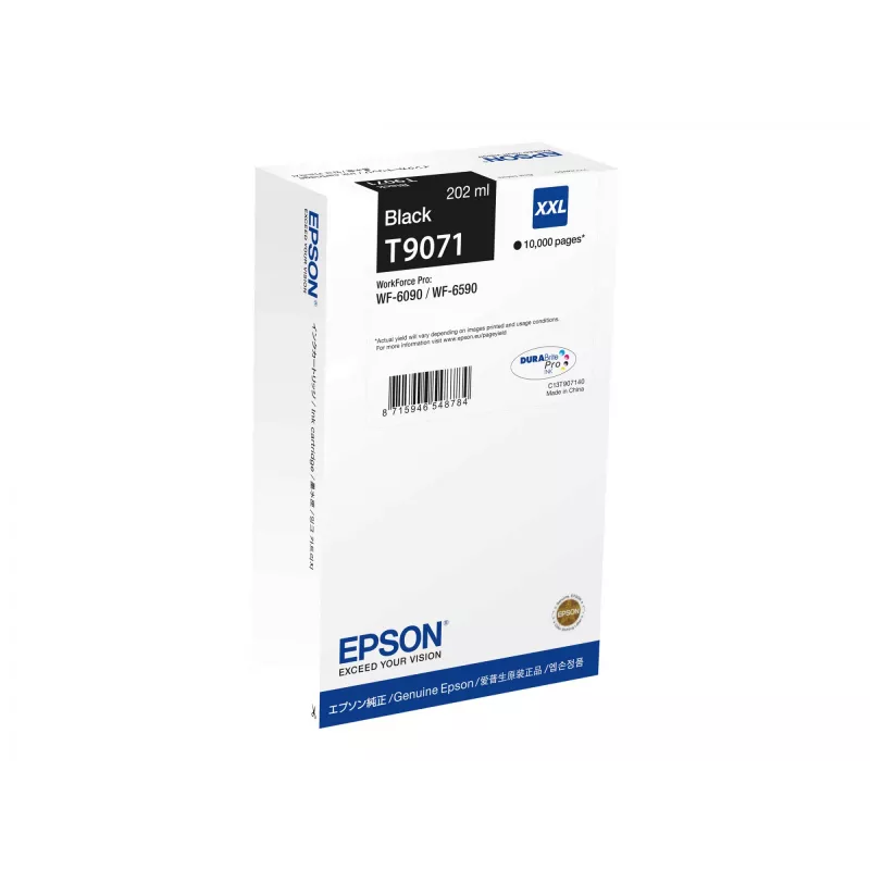 Cartucho de tinta Epson C13T90714N 1 unidad Original negro