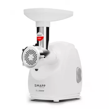 Picadora de carne eléctrica SMAPP 489.8, blanca