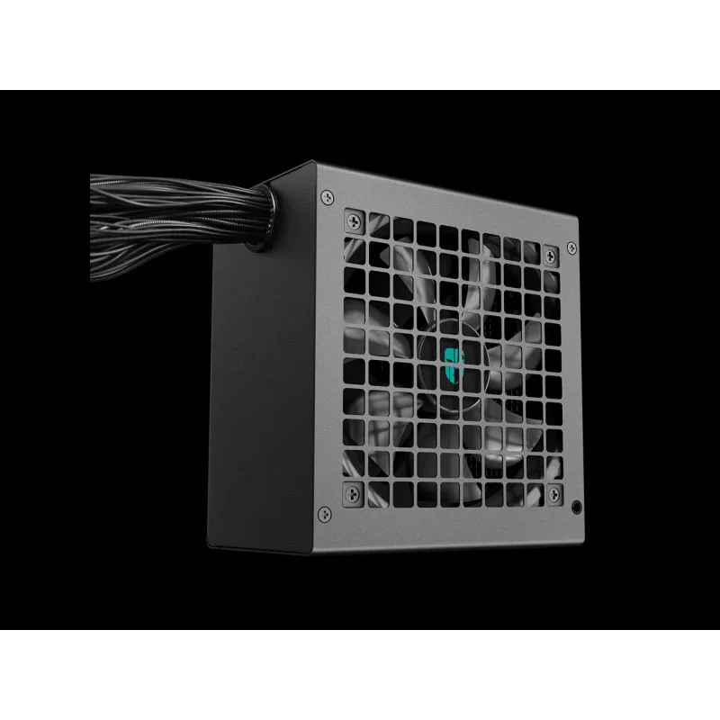Fuente de alimentación ATX DeepCool PF600X 600W 80 PLUS Bronze, 600 W, ventilador de 12 cm, ATX 2.52, 24 pines, 2×(6+2) PCIe, 8×SATA