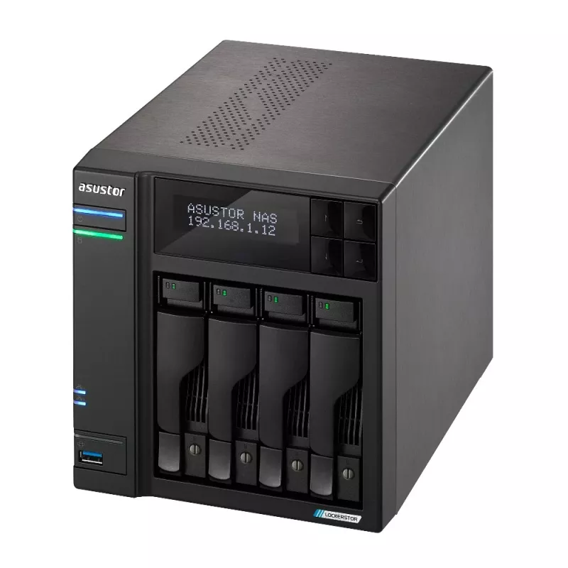 Asustor LOCKERSTOR 4 Gen2 (AS6704T) NAS sobremesa Intel® Celeron® N N5105 4 GB DDR4 0 TB ADM negro