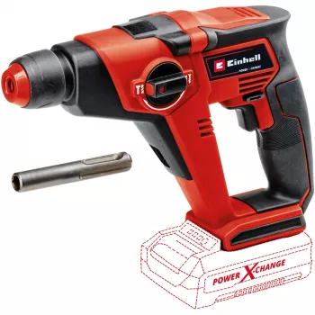 Einhell TE-HD 18/12 Li - Solo. Tipo de portabrocas: SDS Plus, color del producto: negro, rojo. Diámetro de perforación en hormigón (máx.): 1,2 cm, velocidad en vacío