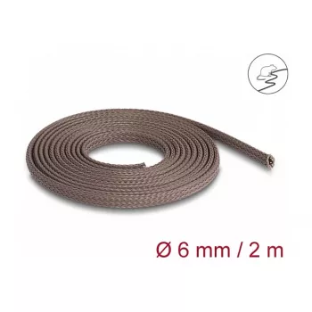 Funda para cable DeLOCK 20897 marrón poliéster 6mm