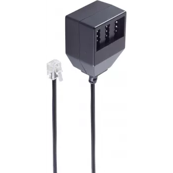 Cable telefónico ShiverPeaks BS71018-1 0,2 m negro