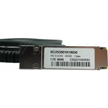 Cable DAC CBO QSFP a 4x10G SFP+ CBL-QSFP-4x10GSFP-PASS-1M 1 m pasivo, conexión directa