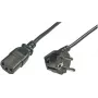 Cable de alimentación LOGON TC005NC C13 a CEE7/5, 0,5 m, cable de alimentación desmontable