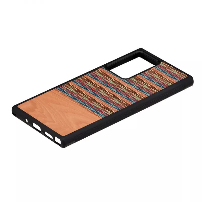 Funda para smartphone Man and Wood Galaxy Note 20 Ultra marrón a cuadros negro