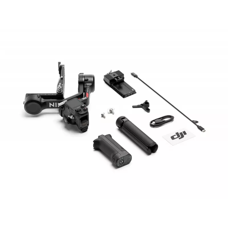Estabilizador de cámara de mano DJI RS4, carcasa de aluminio, batería de 12 h, 1,066 kg, negro