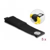Cinta de velcro resistente DeLOCK 435x50mm negro 5 uds.