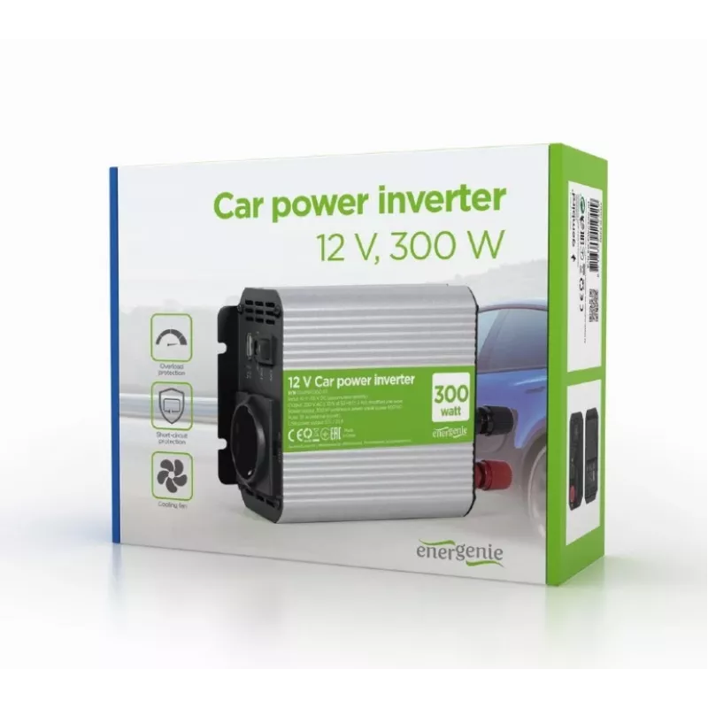 Convertidor de tensión para coche Gembird EG-PWC300-01 300 W gris