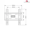 Soporte de pared para TV MACLEAN MC-777 para televisores de 13 inch–42 inch, hasta 35 kg, VESA 75x75–200x200, metal, negro
