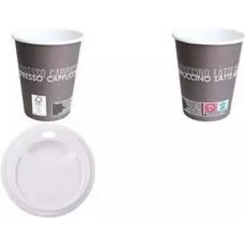 Franz Mensch 50 vasos de café desechables HYGOSTAR 0,2 l (400083)