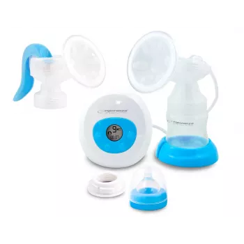 Sacaleches ESPERANZA ECM003B electrónico 150 ml, pantalla integrada, azul/blanco, 100–240 V CA