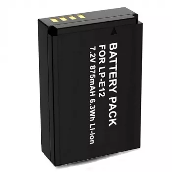 Batería de cámara recargable extra digital LP-E12 7,2V 875mAh