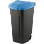 Cubo de basura Curver, negro, 110 L / tapa azul