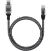 Techly ICOC U3A-RJ45-010 cable adaptador de USB-A a Gigabit Ethernet, 1 m, negro/plata