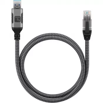 Cable de red Techly ICOC U3A-RJ45-010 negro, plateado 1 m Cat6 F/UTP (FTP)
