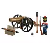 Set de bloques artillero francés con cañón, 97 piezas