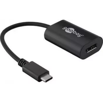 Adaptador de interfaz de cable Goobay 38530 USB-C DisplayPort negro (38530)