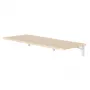 Estante plegable de pared MACLEAN MC-128 WD 100×40 cm efecto madera