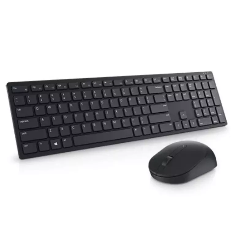 Conjunto inalámbrico de teclado y ratón Dell KM5221W negro con pilas incluidas