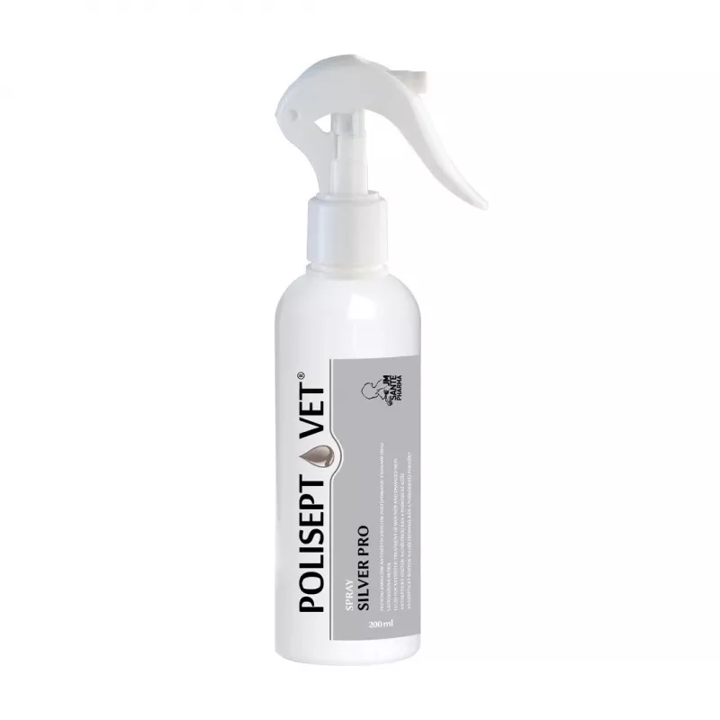 Spray antiséptico JM Sante Polisept Vet Silver Pro 200 ml — spray veterinario para heridas y piel de animales
