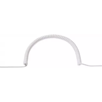 BACHMANN cable espiral 0,4m-1,6m blanco 0,2m recto, H05VV-F 3G1,5mm², parcialmente pelado AEH (BM0010713)
