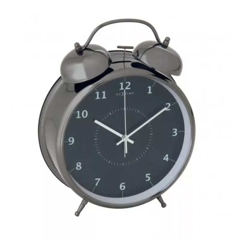 NeXtime Reloj 5113zw Wake Up Alarm, 23x30, negro/turquesa