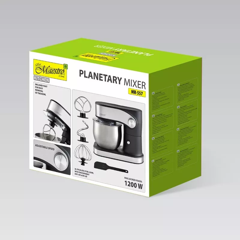 Robot de cocina Maestro MR-557, bol de 3 L, motor de 1200 W