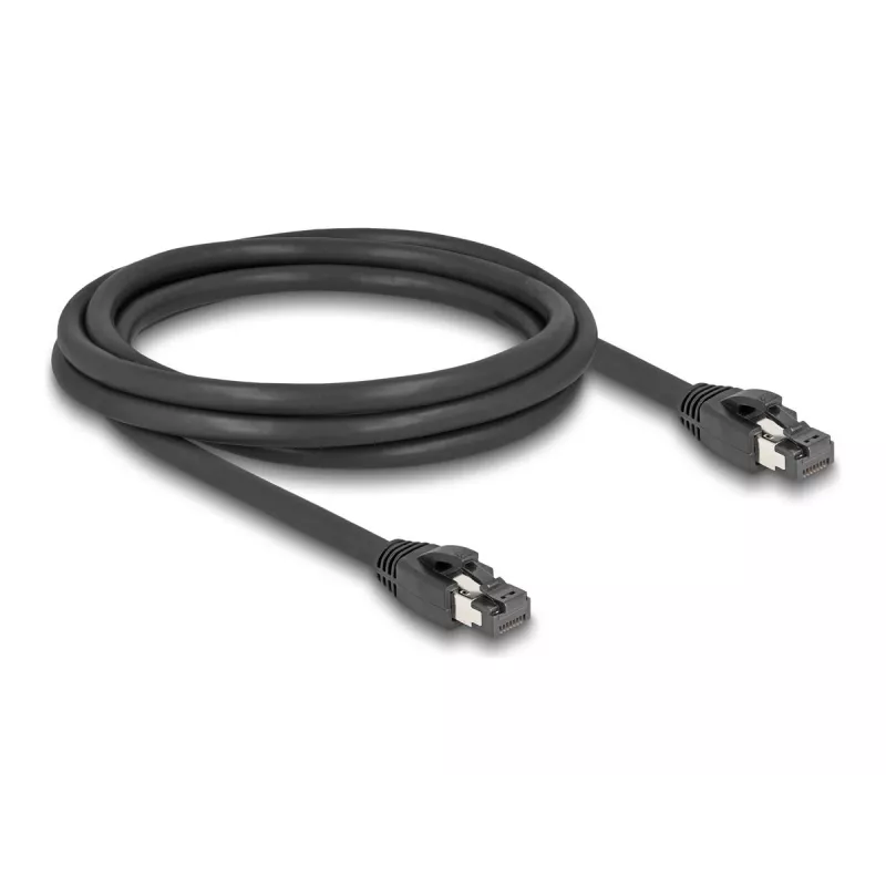 DeLOCK Cable de red RJ45 Cat.8.1 S/FTP 2m 40Gbps Negro