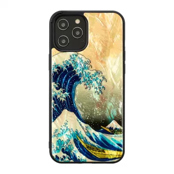 Funda protectora iKins para Apple iPhone 12 Pro Max con diseño La gran ola