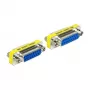 Cable cambiador de género DELOCK Sub-D 15 (conector hembra a conector hembra), azul/plata, modelo 65480